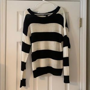 Black and white sweater